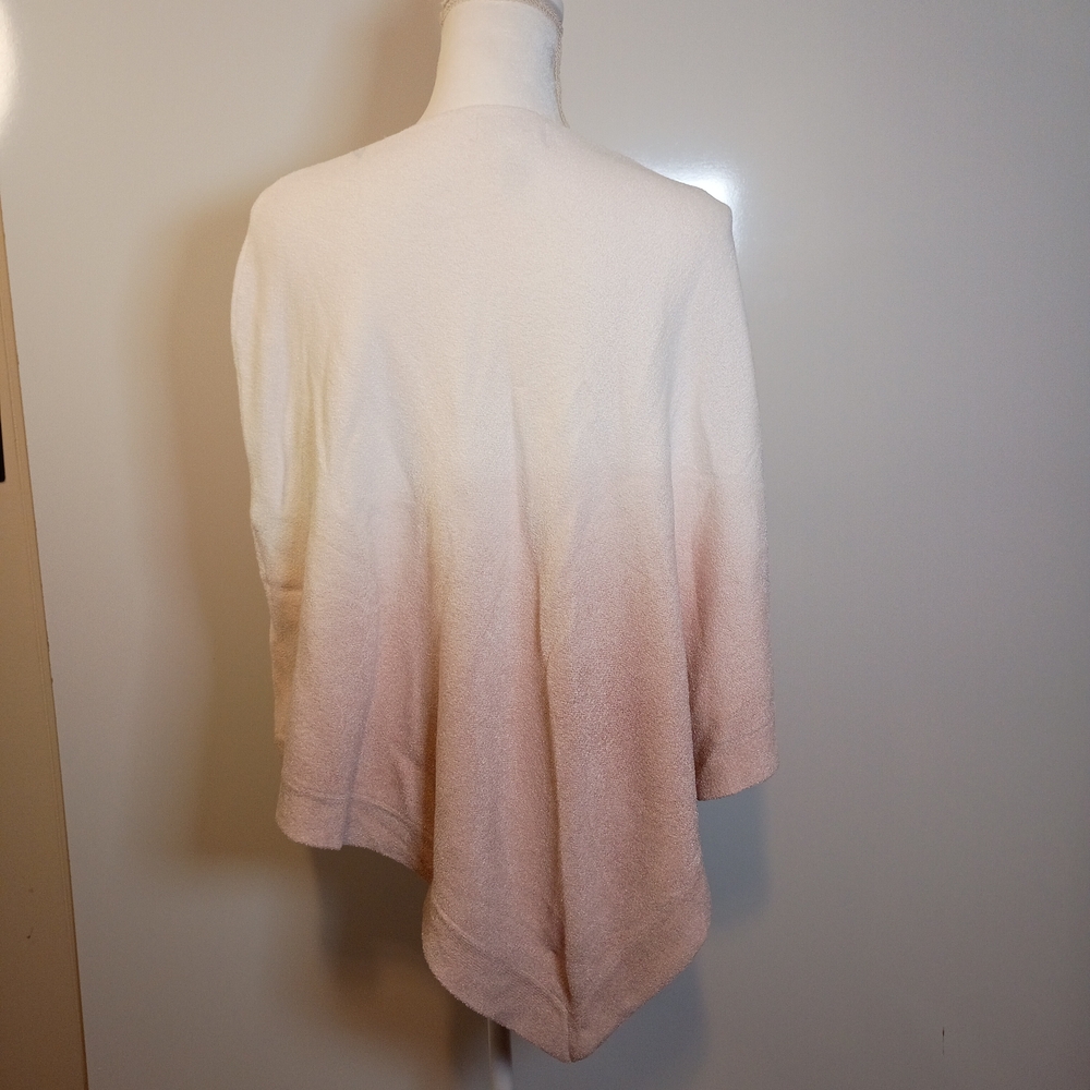 Barefoot Dreams Cozy Chic Ultra Lite Ocean Breeze Ombré Poncho - Picture 6 of 12